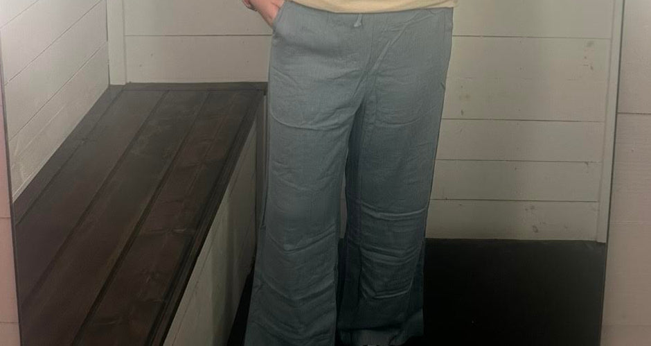 Linen Drawstring Pants
