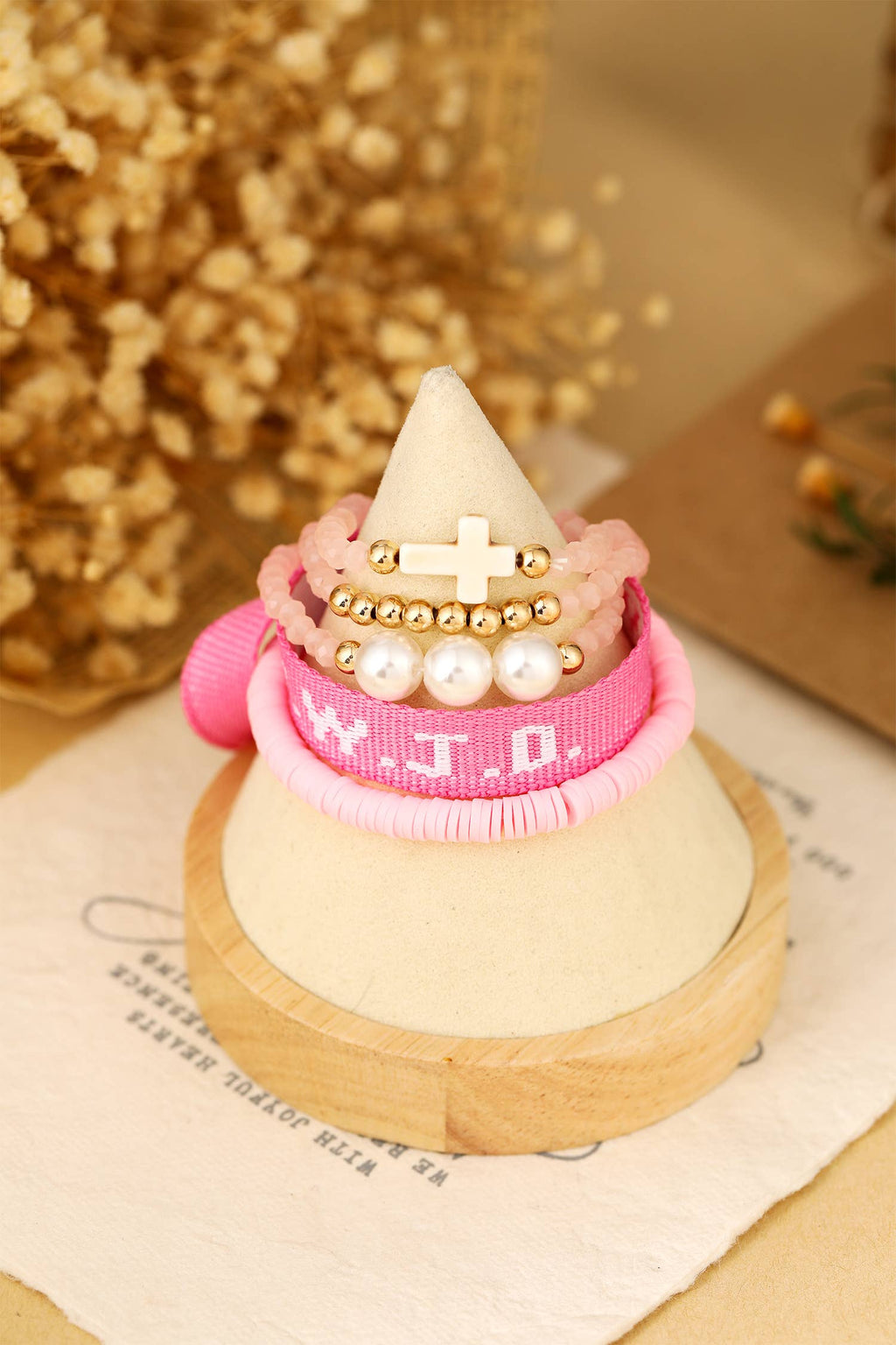 WWJD Faith 5pcs Bracelet Set