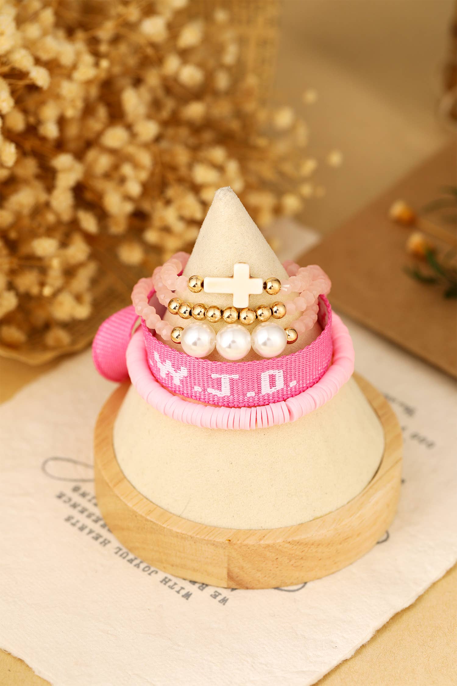 WWJD Faith 5pcs Bracelet Set