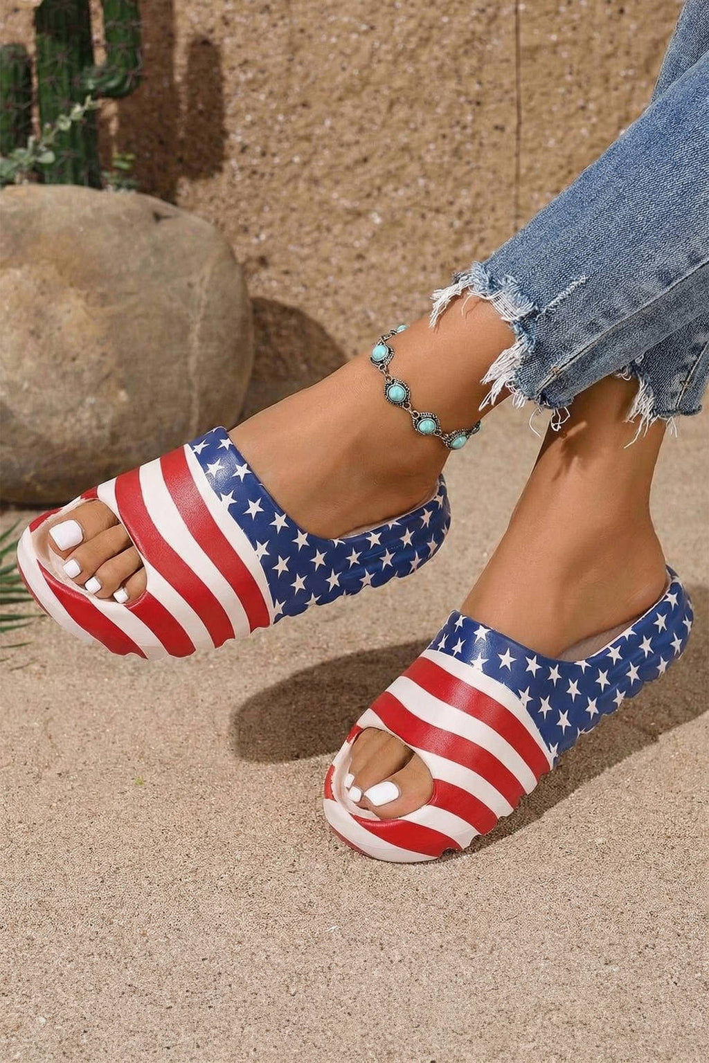 Star and Stripes Soft Slippers