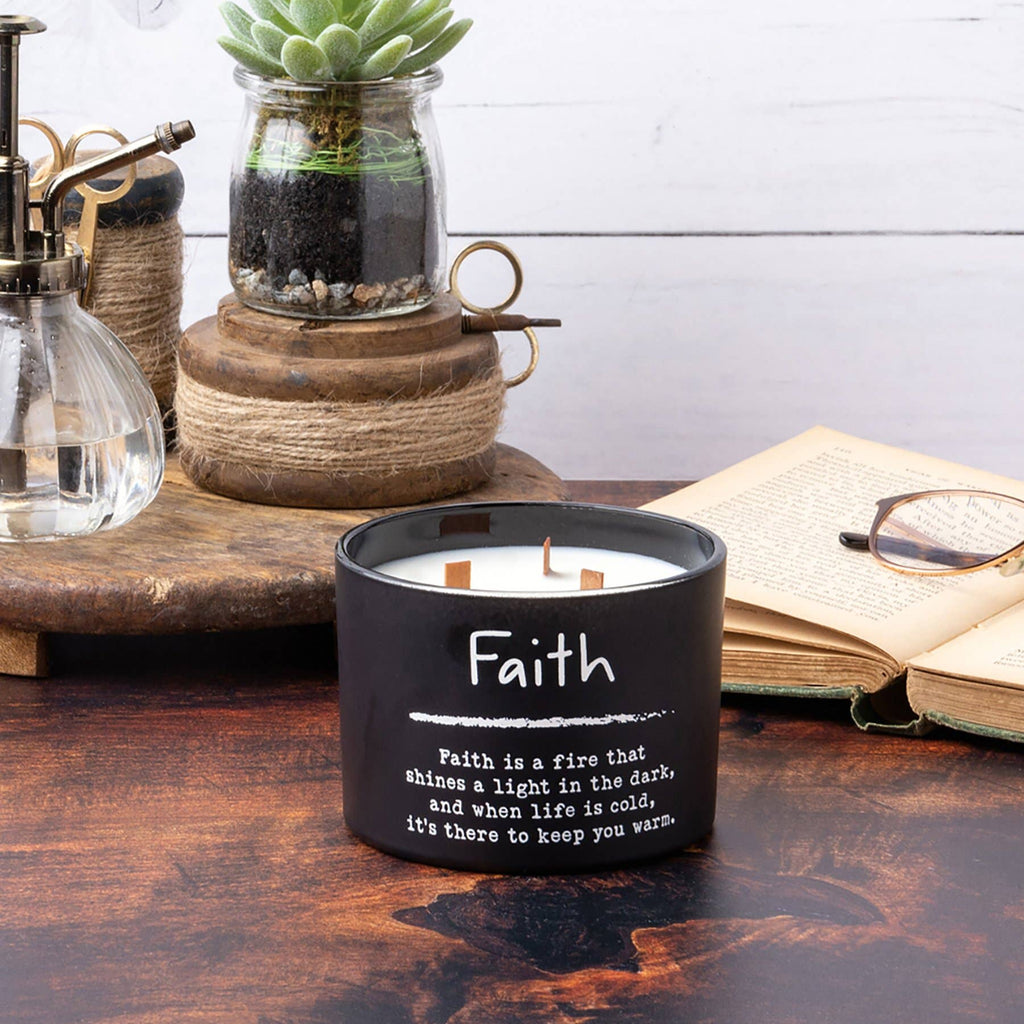 Faith Poetry Candle
