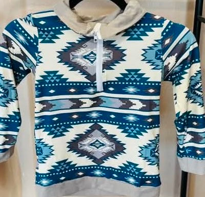 Aztec Blue Pullover