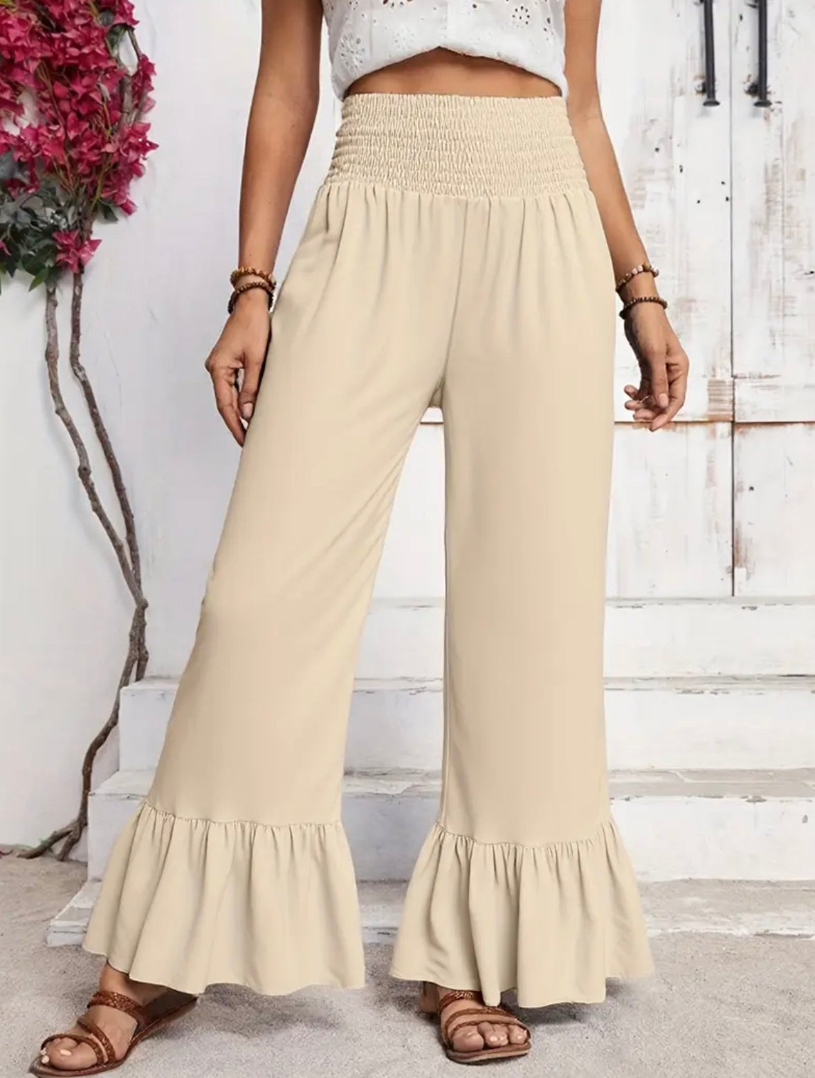 Ruffle Bottom Pants