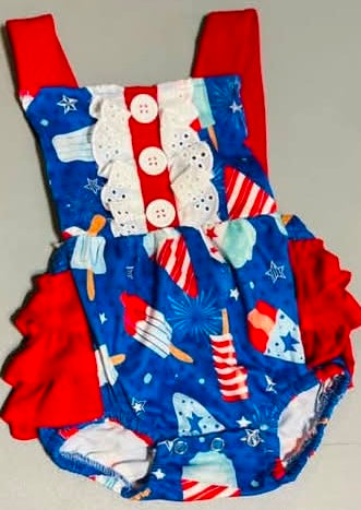 Red, White, Blue Onesie