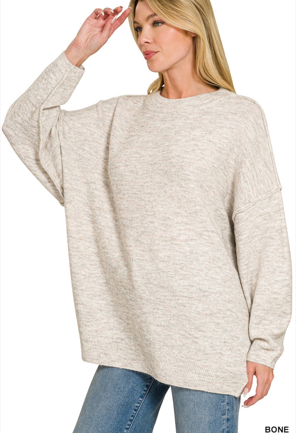 Oversized Melange Sweater