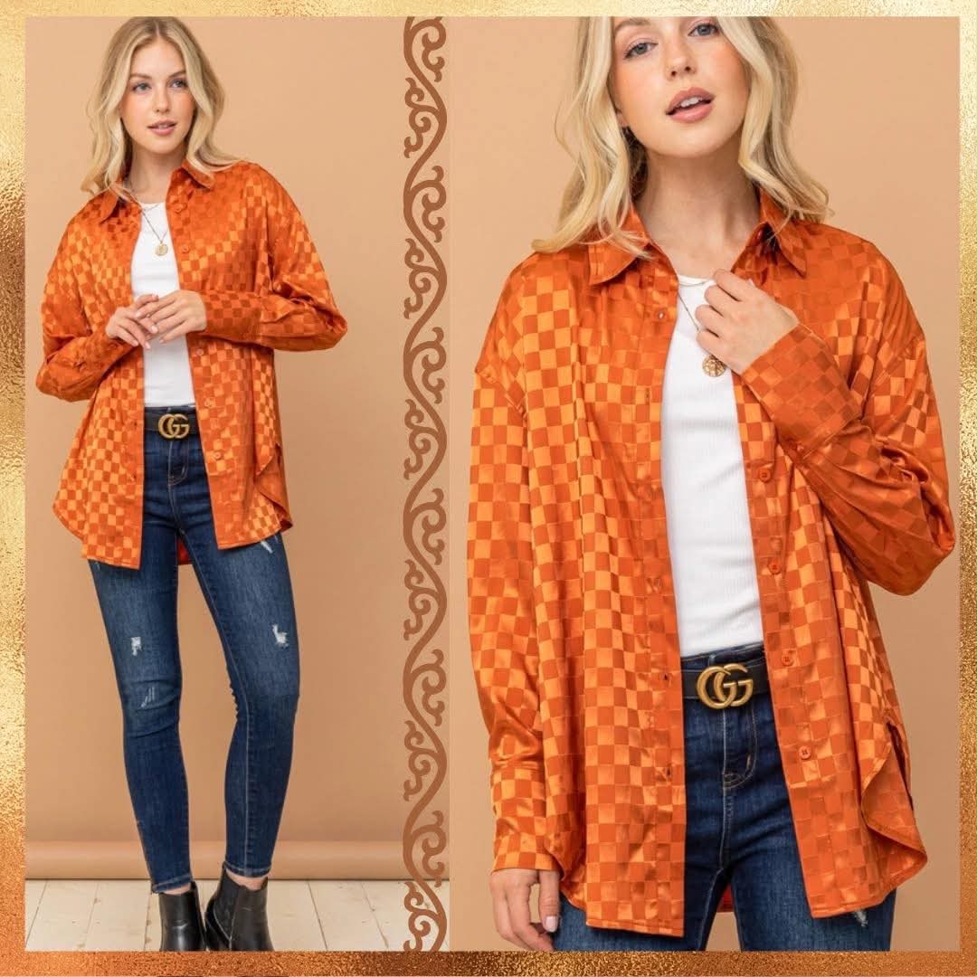 Checkered Button Up
