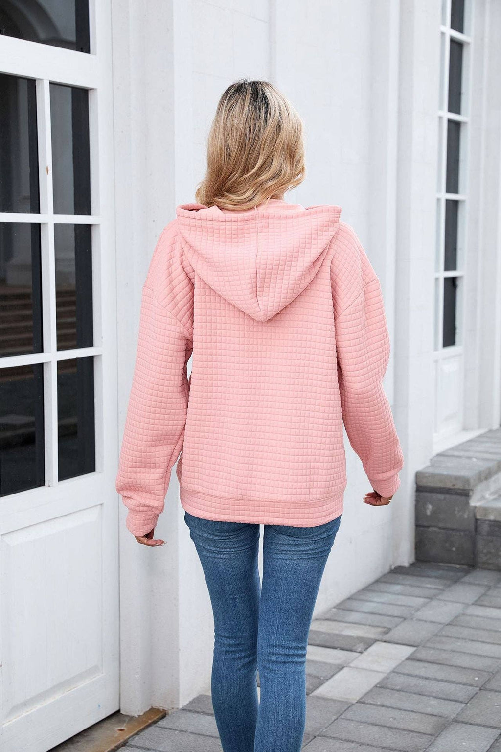 Waffle Knit Hoodie