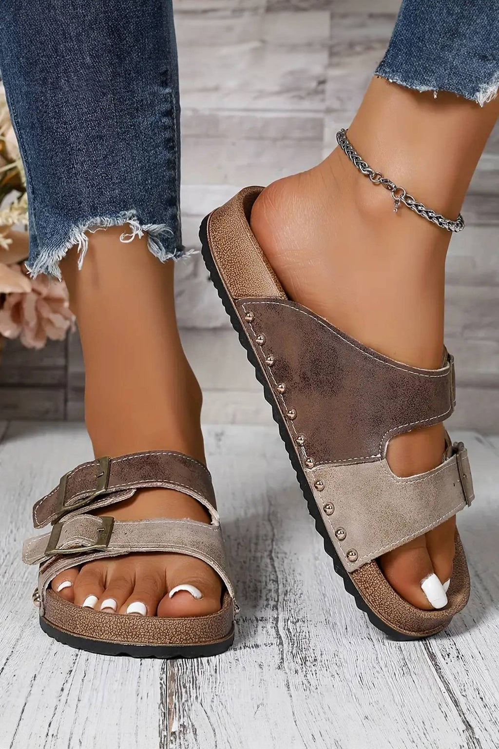 Western Suede Leather Slip-on Shoes