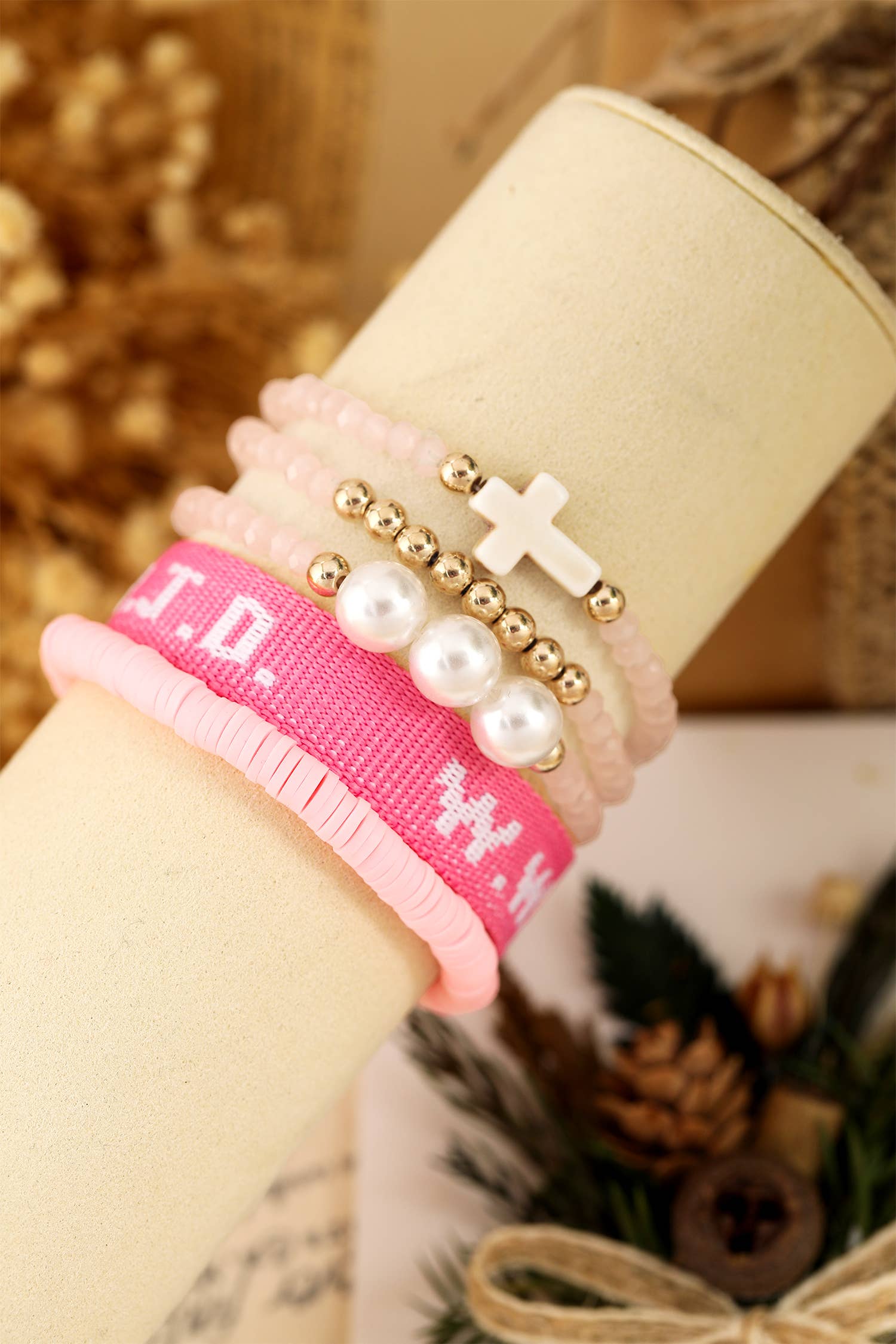 WWJD Faith 5pcs Bracelet Set